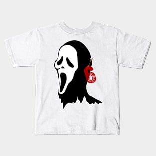 scream VI  (Scream 6)  scary horror movie graphic design by ironpalette Kids T-Shirt